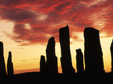 Megaliths at Sunset, Callanish, Scotland Photographic Print by Frans Lanting