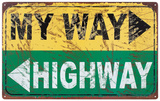 My Way Plaque en métal