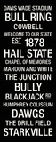 Mississippi State: College Town Wall Art Stretched Canvas Print