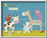 Animaux de la ferme Posters par Isabelle Jacque