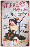 Stirrers Martini Tin Sign