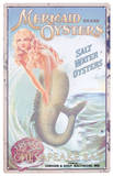 Mermaid Advertising Plaque en métal