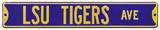 LSU Tigers Ave purple Steel Sign Wall Sign