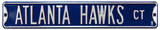 Atlanta Hawks Ct Steel Sign Wall Sign