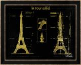La Tour Eiffel : or sur fond noir Posters par Kyle & Courtney Harmon