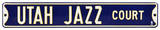 Utah Jazz Court Steel Sign Wall Sign