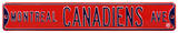 Montreal Canadiens Ave Steel Sign Wall Sign