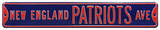 New England Patriots Ave Steel Sign Wall Sign