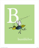 B is for Bumblebee (green) Prints by Theodor (Dr. Seuss) Geisel