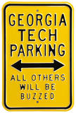 Georgia Tech Buzzed Parking Steel Sign Wall Sign