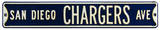 San Diego Chargers Ave Steel Sign Wall Sign