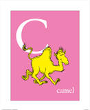 C is for Camel (pink) Poster par Theodor (Dr. Seuss) Geisel