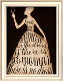 Script Dress Posters by Lisa Vincent