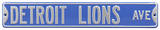 Detroit Lions Ave Steel Sign Wall Sign