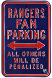 Rangers Penalized Parking Steel Sign Wall Sign