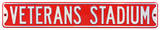 Veterans Stadium Steel Sign Wall Sign