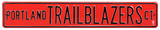 Portland Trail Blazers Ct Steel Sign Wall Sign