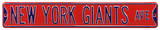 New York Giants Ave Red Steel Sign Wall Sign