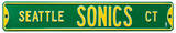 Seattle Sonics Ct Steel Sign Wall Sign