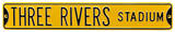 Three Rivers Stadium Steel Sign Wall Sign
