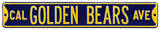 Cal Golden Bears Ave Steel Sign Wall Sign
