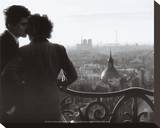 Les Amoureux de la Bastille, c.1957 Stretched Canvas Print by Willy Ronis