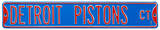 Detroit Pistons Ct Steel Sign Wall Sign