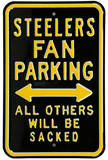 Steelers Sacked Parking Steel Sign Wall Sign