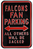 Falcons Sacked Parking Steel Sign Wall Sign