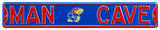 Man Cave Kansas Jayhawks Steel Sign Wall Sign