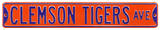 Clemson Tigers Ave Steel Sign Wall Sign