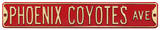 Phoenix Coyotes Ave Steel Sign Wall Sign