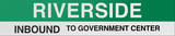 Riverside Boston/Green Line Sign Wall Sign