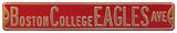 Boston College Eagles Ave Steel Sign Wall Sign