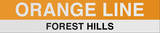Orange Line Boston/Orange Line Sign Wall Sign