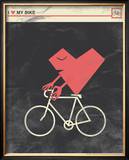I Heart My Bike Poster by  Hero Design