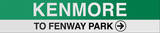 Kenmore - To Fenway Boston/Green Line Sign Wall Sign