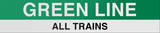 Green Line Boston/Green Line Sign Wall Sign