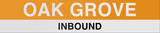 Oak Grove Boston/Orange Line Sign Wall Sign