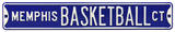 Memphis Basketball Ct Steel Sign Wall Sign