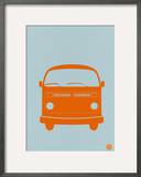 Orange VW Bus Prints by  NaxArt