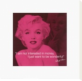 Marylin Monroe Reproduction transférée sur toile