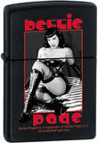 Bettie Page - Black Matte Zippo Lighter Lighter
