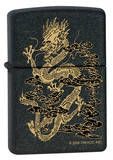 Dragon Smoke - Black Matte Zippo Lighter Lighter