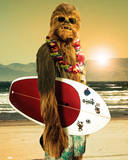 Star Wars-Chewie Surf Poster