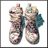 Sneaker Mounted Print by HR-FM 