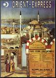 Orient-Express Mounted Print