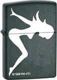 Trucker Babe - Black Matte Zippo Lighter Lighter