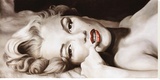 Marilyn allongée Reproduction transférée sur toile par Frank Ritter