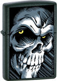 Big Skull - Black Matte Zippo Lighter Lighter